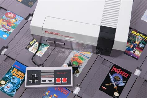 Collecting And Playing Retro Video Games Editorial Stock Photo Image