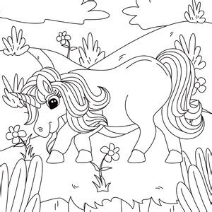 unicorn coloring pages  kids etsy