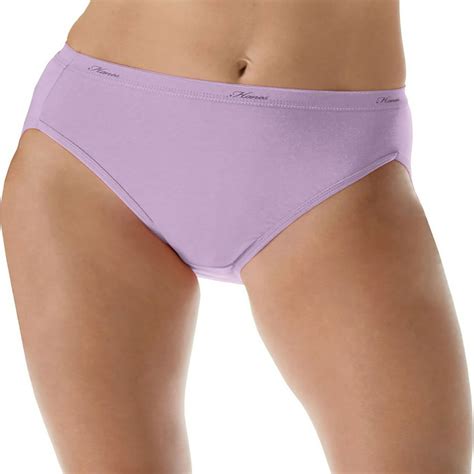 Hanes Hanes Womens No Ride Up Cotton Hi Cut Panties 6 Pack Style