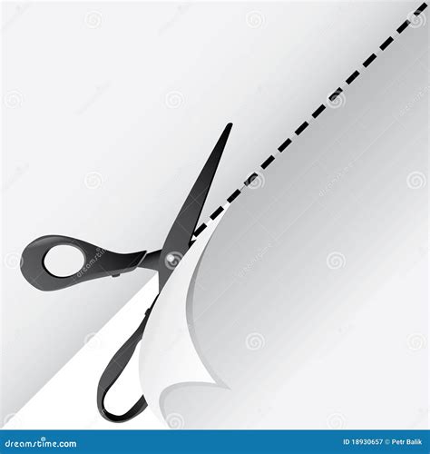 Scissors Cut Paper Royalty Free Stock Photography Image 18930657