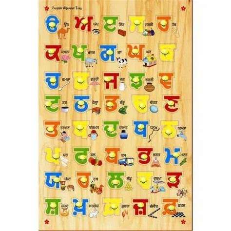 Wooden Punjabi Alphabet With Picture Toys 10 Mm At Rs 305piece In Delhi