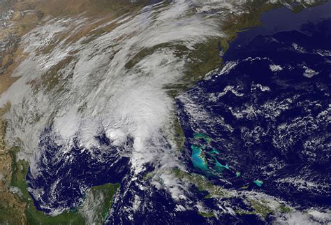 The Goes 12 Satellite Sees Large Hurricane Ida Nearing Landfall