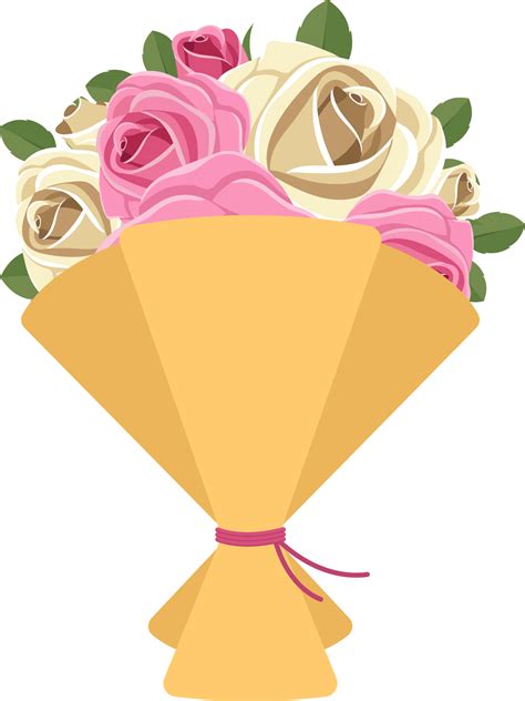 Flower Bouquet Clipart Design Illustration 9342144 Png
