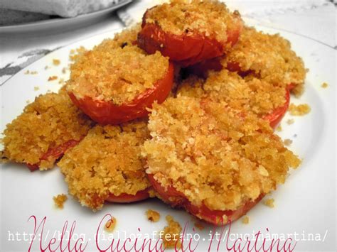 Pomodori gratinati al forno |ricetta contorno economico ...