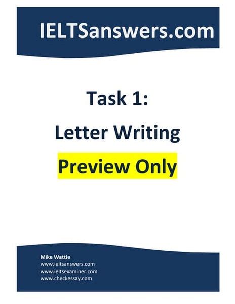 Ielts Writing Task 1 General Sample Answers
