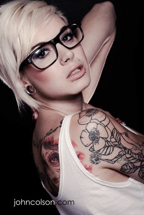 Girl With Glasses Tattoos For Women Girl Tattoos Girls With Glasses