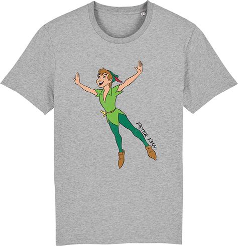 Disney Peter Pan Mens Grey T Shirt Amazonde Fashion