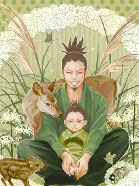 Shikaku And Shikamaru Father And Son Naruto Even As A Baby