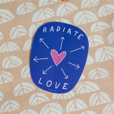 Radiate Love Vinyl Decal Sticker Free Period Press