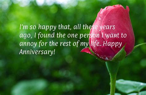 This is a collection of funny marriage anniversary wishes, some for your own partner. Funny Anniversary Quotes for Boyfriend