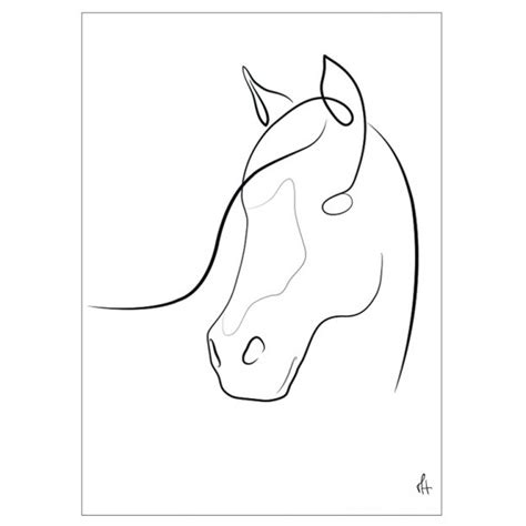 Tegninger Af Heste Til Print Køb Dine Kunstplakater Her