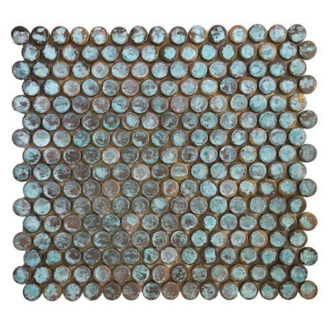 Eden Mosaic Tile Penny Round 12 X 11 Metal Mosaic Tile And Reviews