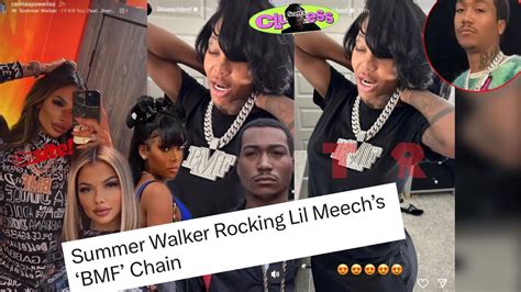 Lil Meech Summer Walker S New Fling Took Over His Instagram Celina Powell Post Pic W Bmf Chain
