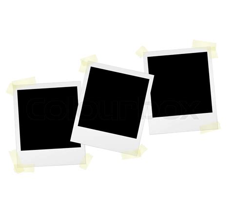 Polaroids With Tape Stock Vector Colourbox