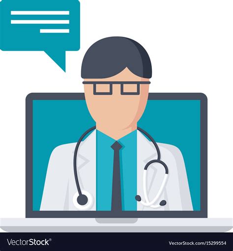 Your counselor will select you. Online medical consultation Royalty Free Vector Image