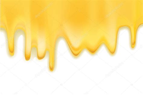 Melting Honey Dripping Over White Background Vector Illustrati Stock Vector Image By ©ghenadie