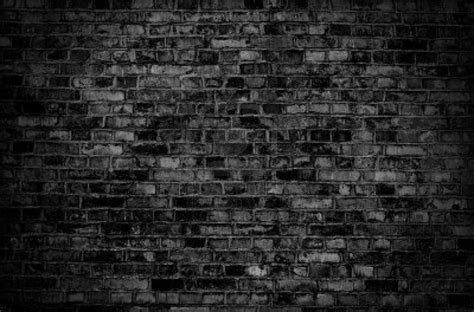 Pared De Ladrillo Oscura Textura De Un Fondo Negro Del Ladrillo Foto