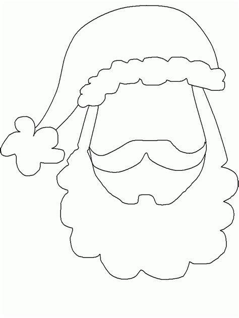 Santa Beard Coloring Coloring Pages