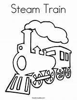 Train Steam Coloring Outline Engine Drawing Simple Caboose Twistynoodle Template Printable Colouring Trains Crossing Easy Block Noodle Twisty Railroad Clipartpanda sketch template