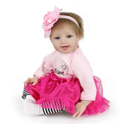 22 Inch 55cm Npk Bebe Reborn Baby Doll Realistic Soft Silicone Reborn