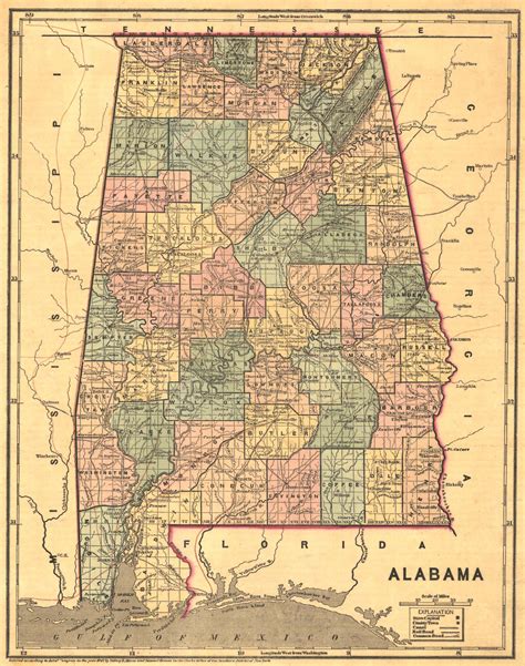 File1848 Map Of Alabama Countiesjpeg Wikimedia Commons