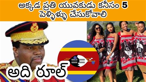 Swaziland King Mswati Lifestyle 15 Wives And 35 Children King Mswati