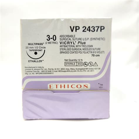 Ethicon Vicryl Plus Suture Vp2437 At Rs 4085box Vicryl Plus In Delhi