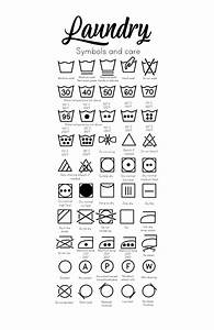 Laundry Care And Symbols Chart Digital Download Download Now Etsy