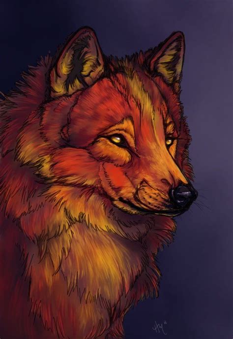 Skyblaze By Heather Schumacher Meuser Wolf Art Wolf Artwork