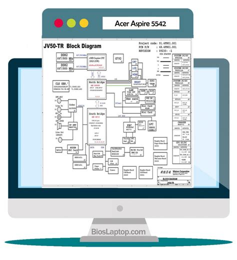 شماتیک لپ تاپ Acer Aspire 5542 دانلود فایل Pdf بایوس لپ تاپ