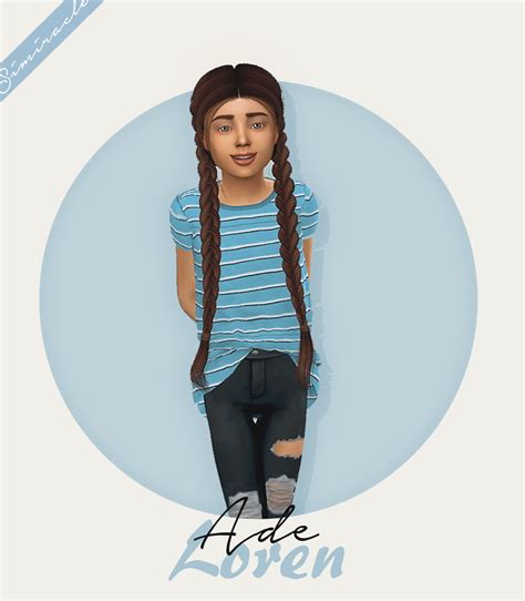 Fabienne Sims 4 Cc Kids Clothing Sims Hair Sims 4