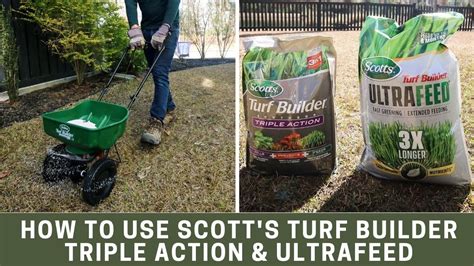 How To Use Scotts Turf Builder Triple Action Southern Ultrafeed YouTube