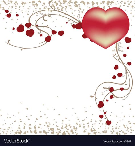 Valentines Day Template Royalty Free Vector Image