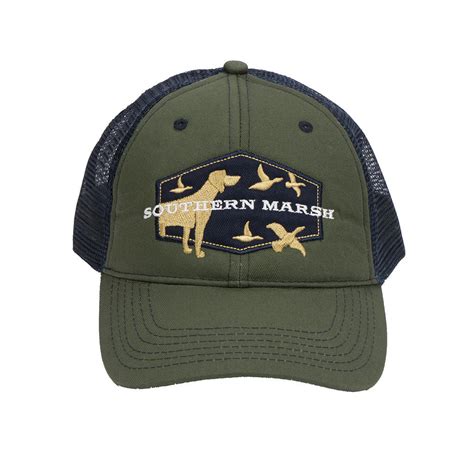 Hunting Dog Trucker Hat Southern Marsh Tide And Peak Outfitters