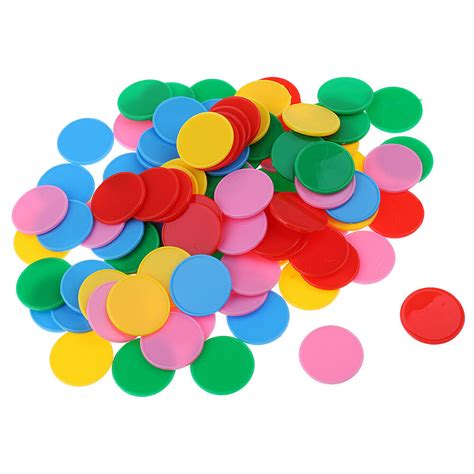 25mm Opaque Plastic Board Game Counters Numeracy Teaching