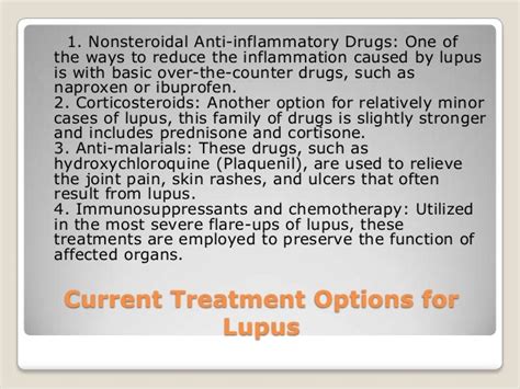 Current Treatment Options For Lupus By James Cortopassi