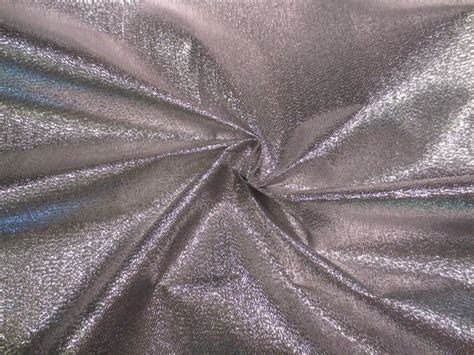 Shiny Silver Metallic Lame Fabric For Party Decor Table Etsy