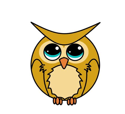 Owls Cartoon Drawings Clipart Best