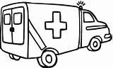 Ambulance Coloring Printable Clipart Transport Clip Outline Transportation Colouring Land Cliparts Drawing Cartoon Ambulances sketch template