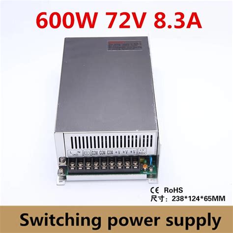 600w 72v 83a Switching Power Supply Driver Adapter 72vdc Voltage