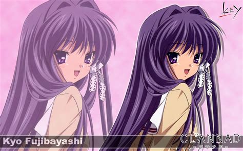 Anime Girls Fujibayashi Kyou Clannad Purple Hair