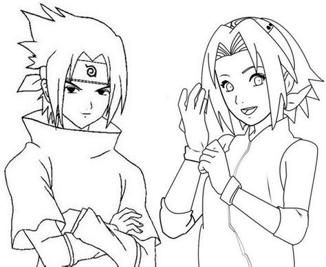 Skillful naruto warriors know different battle styles. Naruto and sakura haruno coloring page (Dengan gambar)