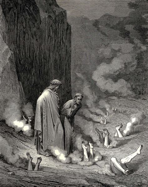 The Inferno Canto 19 Gustave Dore