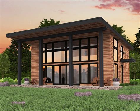 Bamboo Shed Roof Modern House Plan By Mark Stewart Home Design