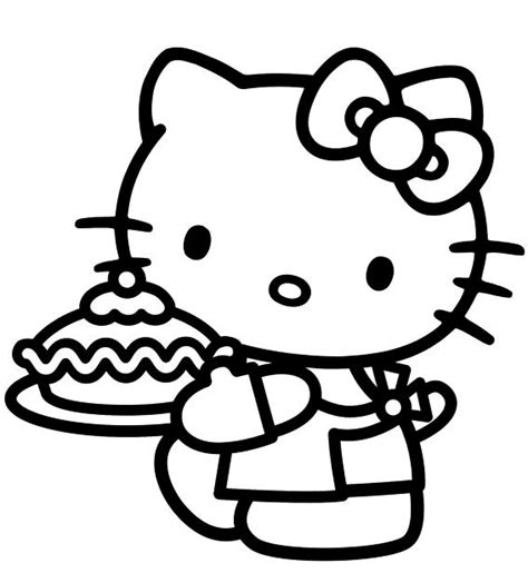 18 Dibujos o imágenes de Hello Kitty para colorear