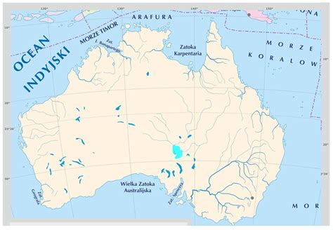 Level Australia Rzeki I Jeziora Mapa Fizyczna Wiata Memrise