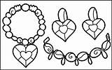 Coloring Jewelry Awesome Pretty Intricate sketch template