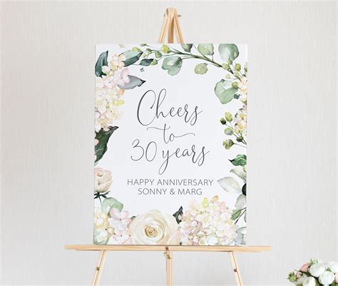 Anniversary Party Decorations Anniversary Welcome Sign Etsy