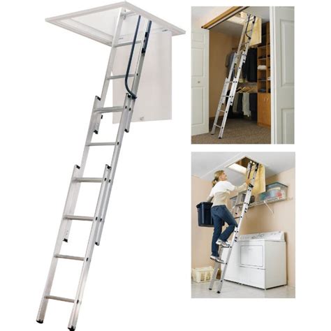 Buy Werner Universal Telescoping Aluminum Attic Stairs