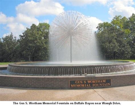 Wortham Fountain Houston Tx Fountain Buffalo Bayou Fountains